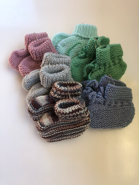 Baby Knitted Booties NB