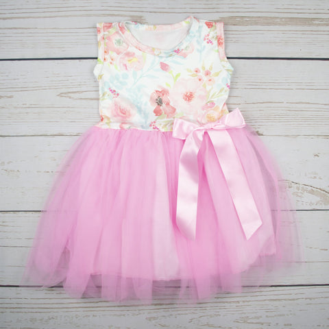 Cake and Co -Floral Light Pink Tutu